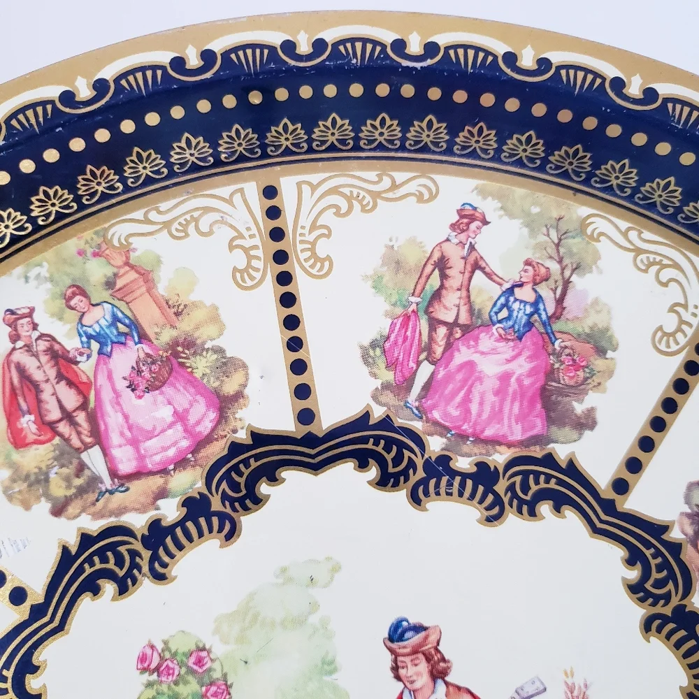 Vintage Metal Serving Tray